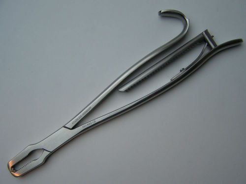 KERN Bone Holding Forceps 9.5&#034; Serrated JAWS Orthopedic Instrument German CE