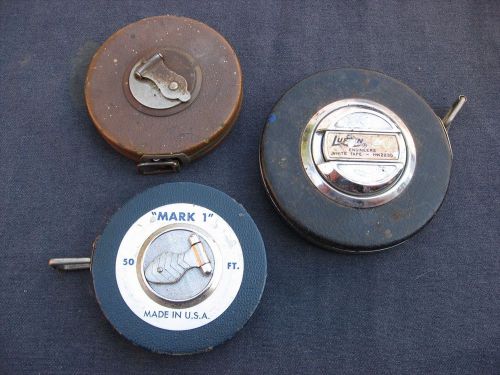 ~~~ LOT OF MANY VINTAGE TAPE MEASURES LUFKIN, MARK1~~