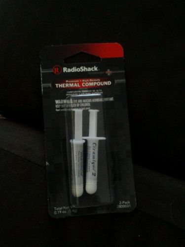 RADIO SHACK PREMIUM HIGH-DENSITY THERMAL COMPOUND 2PK. - S23B1