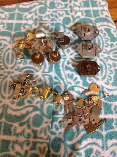 Lot of Locker Cabinet Locks Keys and Parts