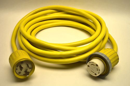 Bryant 25 ft Marine Locking Extension Cord Corrosion Resistant 30Amp 125Volt