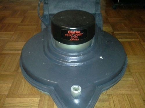 Clarke ultra speed 2000 floor burnisher