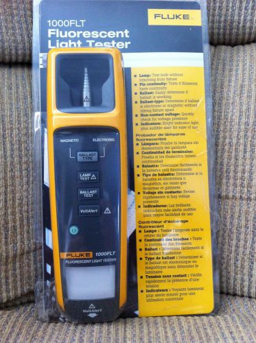 FLUKE 1000FLT FLUORESCENT LIGHT TESTER YELLOW MAGNETIC ELECTRONIC NEW IN BOX