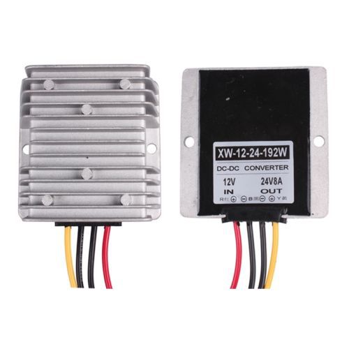 Cool DC 12V to 24V 8A 192W Step-up DC to DC Power Converter Waterproof Boost L