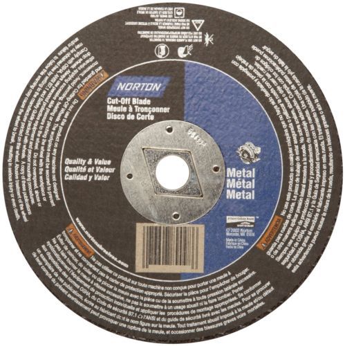 (25) Norton 89097 7&#034; x 1/8&#034; x DM-5/8&#034; Metal Cut-Off Straight Wheels Reinforced