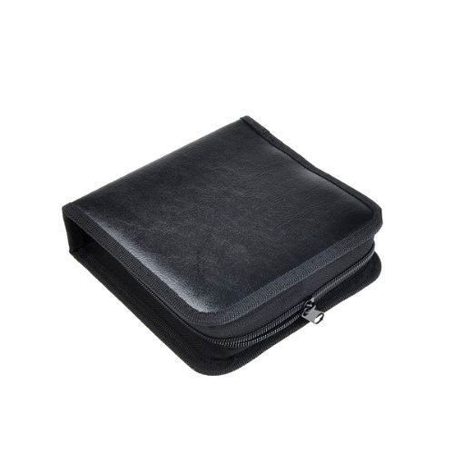 40 Disc CD DVD Holder Storage Case Disc Wallet Bag Album Black