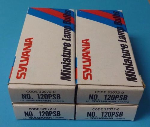 SYLVANIA 120PSB Miniature Indicating Bulb 120V .025A - LOT of 39