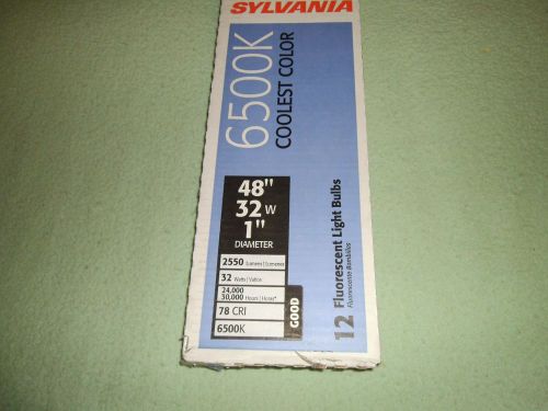 SYLVANIA FO32/765/ECO T8 FLORESCENT  BULBS LAMPS 12 Pack NIB