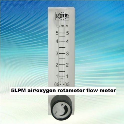 5lpm air/oxygen/gas rotameter flow meter flowmeter **acrylic** for sale