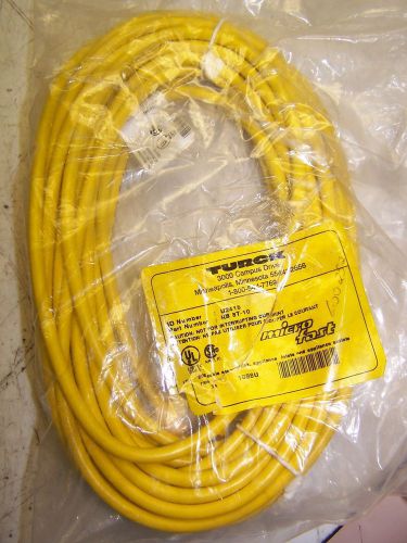 NEW TURCK KB ST-10 CORDSET 250 V 4 AMP 3 PIN FEMALE MICRO FAST CORDSET U2415