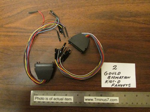 Pair Gould Biomation K100-D Logic Analyzer Fanouts