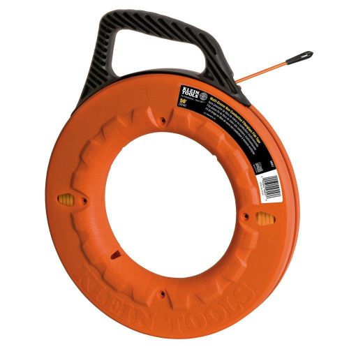 New klein tools 56057 50&#039; non-conductive multi-groove fiberglass fish tape for sale