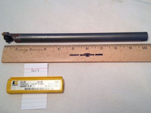 NEW 5/8&#034; TOP NOTCH CARBIDE BORING BAR  W/ 5 KENNAMETAL INSERT NG 2125 R  {G17}