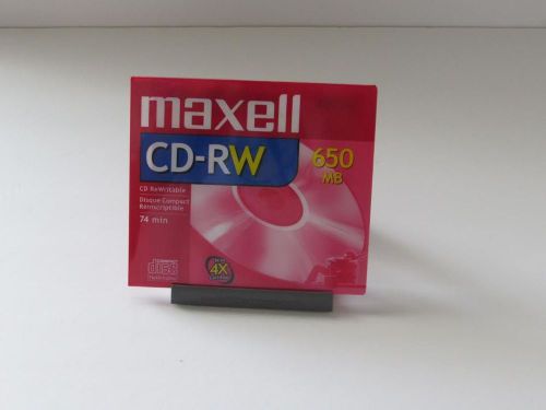 MAXELL CD-RW MEDIA 650 MB 74 MIN 1X TO 4X CERIFIED