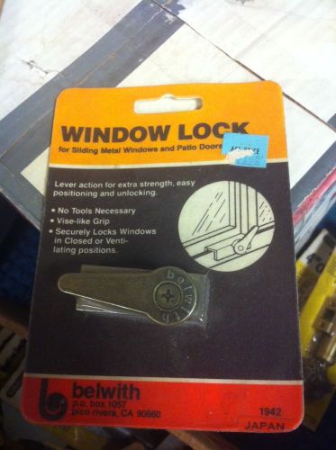 Window Lock For Sliding Metal Windows And Patio Doors