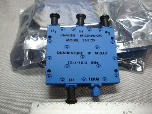 LOT OF SIX ANAREN MICROWAVE 250129 QUADRATURE IF MIXER 12.0-18.0 GHz SMA-FM NOS