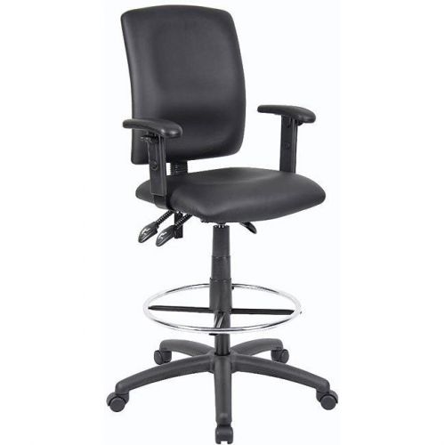 Boss LeatherPlus Multi-function Drafting Stool