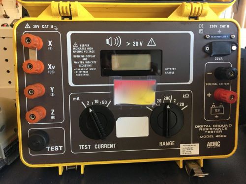 AEMC DIGITAL GROUND RESISTANCE TESTER MODEL 4500