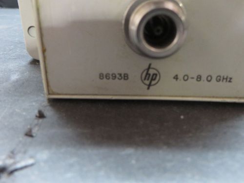 Agilent hp 8693b  4.0 - 8.0 ghz sweep oscillator rf plug-in id #26077 khdg for sale