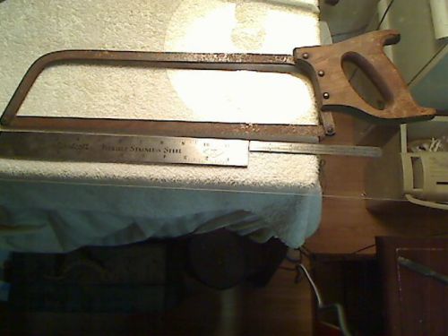 Vintage Moore Bros.  Hand Meat Saw  16&#034; blade