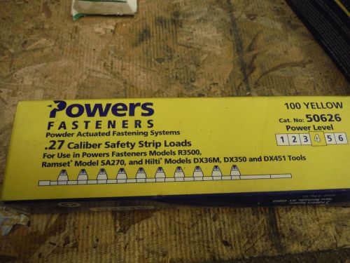 Powers powder actuated strip loads .27 cal (500pcs) (50 strips) for sale