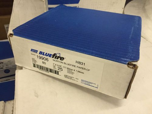 Norton Blue Fire Disc 7 x 5/16 80 Grit 25 Count