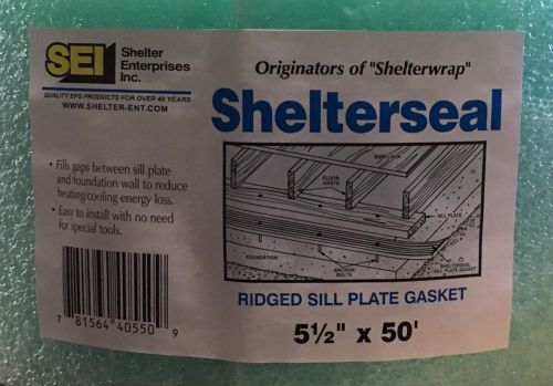 25 rolls shelterseal sill seal ridged sill plate gasket 5.5&#034; x 50&#039; for sale