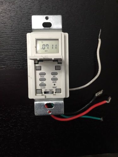 GE 15086 Single-Pole/Single-Throw 7-Day Digital Timer, White