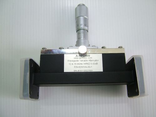 WR62 12.4 - 18GHz 0-30dB variable attenuator waveguide 62WVA-30-1