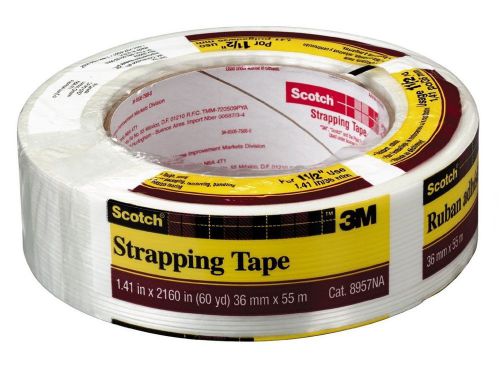 Scotch 8957-1.5 strapping tape, 1-1/2&#034; x 60 yard, tan for sale