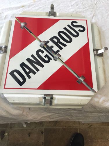 Metal D.O.T Heavy Duty Hazardous Flip Sign Placard