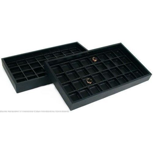 2 32 slot jewelry display inserts &amp; travel trays for sale