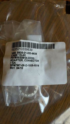 MIL-SPEC ADAPTER CONNECTOR COAXIAL M/N M55339/04-00030 UNUSED SURPLUS