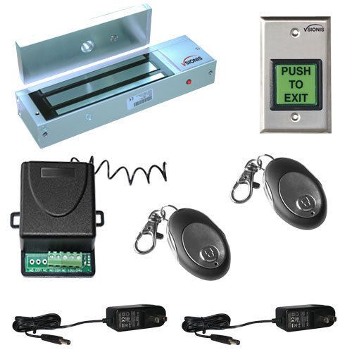 FPC-5018 1 door Access Control outswinging door 1200lbs Electromagnetic lock kit