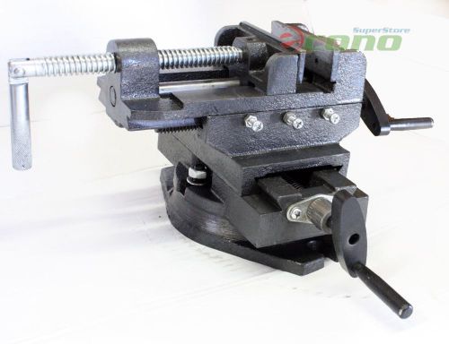 4&#034; Swivel 360 Deg Drill Press Vise Bench X Y Clamp Cross Slide Milling HD 4 inch