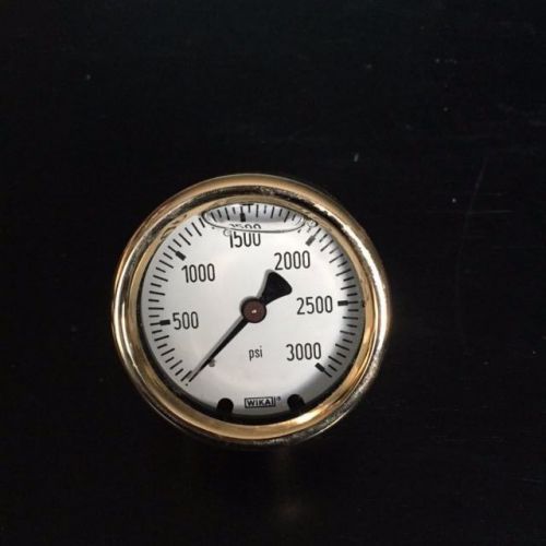 WIKA  213.40 2.5in  0-3000PSI PRESSURE GAUGE  P/N 9318275  LIQUID FILLED