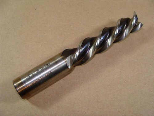 NICE 3/4&#034; L-539 LH PMT 830511 3 FLUTE SQUARE END MILL SEM LEFT HAND SPIRAL &amp; CUT