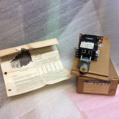 WESTINGHOUSE BTF023F BT TIMING RELAY FAST-O 765A374G01 RARE  NEW NOS $199