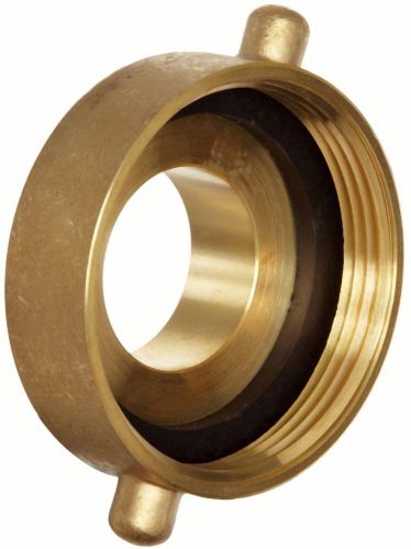 HA2515F Brass Fire Equipment, Hydrant Adapter with Pin Lug, 2-1/2&#034; NST (NH) Fema