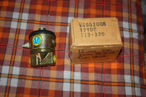 Skinner 3 Way Solenoid Valve V69D200B 12 VDC New In Box