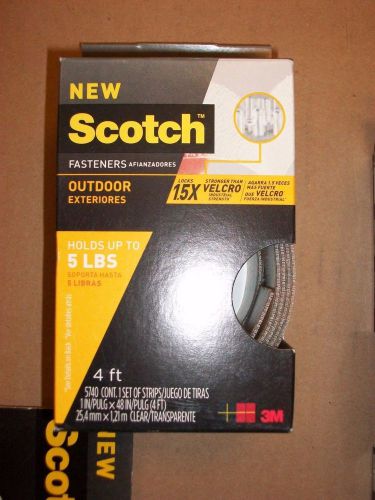 (4 Rolls) SCOTCH 1 in. x 4 ft. Black Outdoor Fasteners (RF5740)