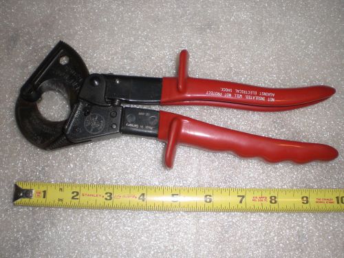 Klein tools ratcheting cable cutter 63060 klien electrical made in germany for sale