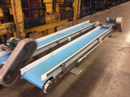 12&#034;Wx9&#039;L STAINLESS STEEL FRAME BELT CONVEYOR 1/4hp Sumitomo Gearmotor