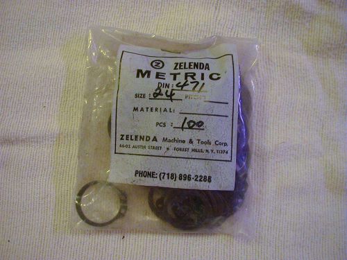 Retainer rings, metric, external, size 24