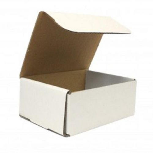 White corrugated cardboard shipping boxes mailers 10&#034; x 6&#034; x 2&#034; (bundle of 50) for sale