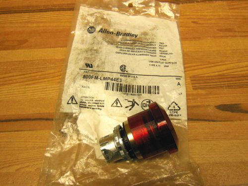 Allen Bradley 800fm-lmp44e3 Illuminated 40mm Push-Button RED