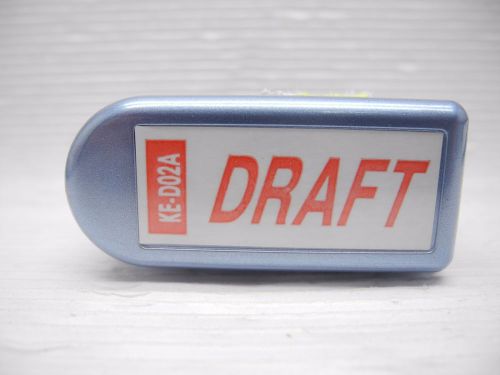 DRAFT Deskmate Pre-inked stock stamp RED (KE-D02A)