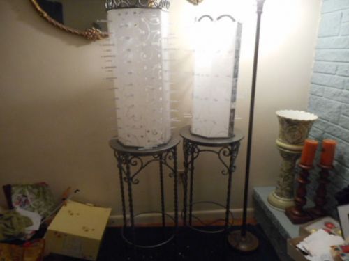 FULL STANDING UPRIGHT BRIGHTON ROTATING JEWELRY DISPLAY