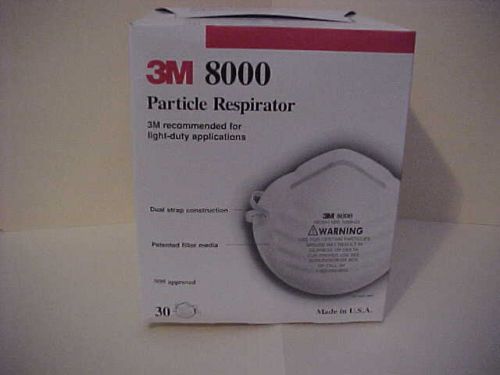 3M 8000 PARTICLE MASKS-1 CASE (240) MASKS