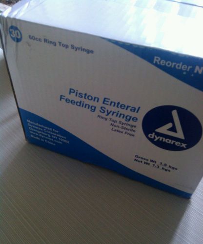 Dynarex Enteral Feeding Syringe 60cc. Box Contains 30